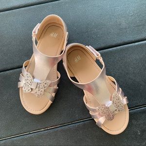 Rose Gold Butterfly Sandals